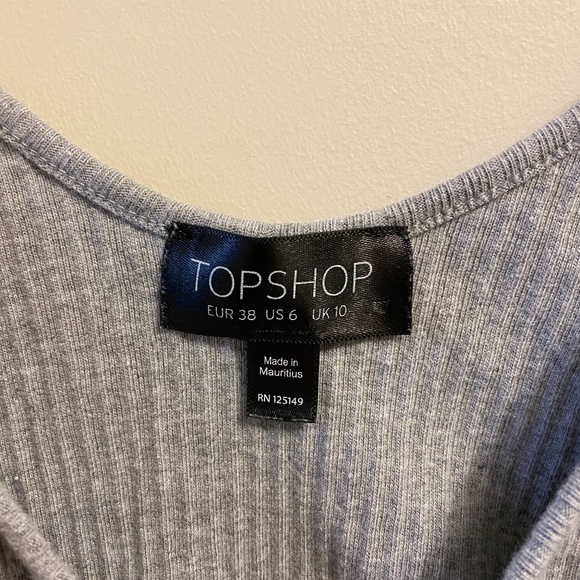 grey topshop crop top - Picture 3 of 3